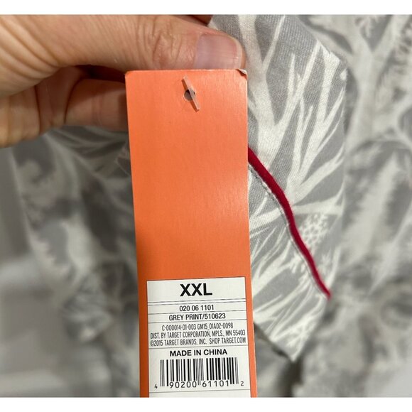 Gilligan & OMalley NWT White Gray Cotton Pajama Set Red Piping Sz XXL - Picture 7 of 15